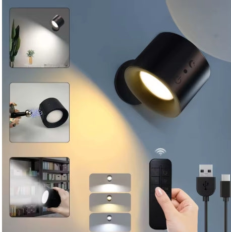 LumaGlow Halo – Kabellose Wandleuchte mit Atmosphäre 